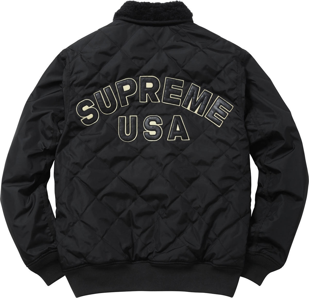 Quilted Nylon Tanker Jacket view 8